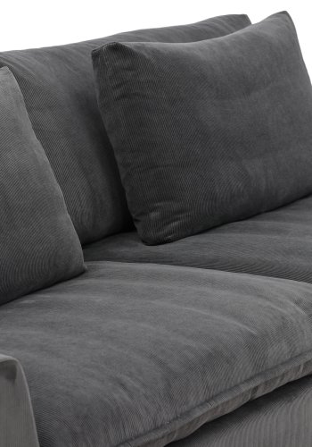 VENTURE DESIGN Durham 3 pers. sofa - mrkegr fljl og fyrretr