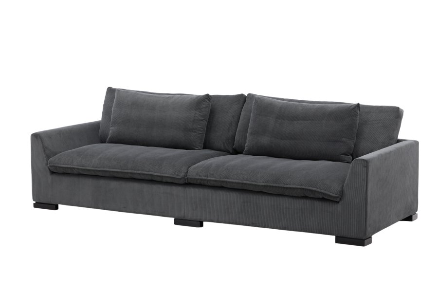 VENTURE DESIGN Durham 3 pers. sofa - mrkegr fljl og fyrretr