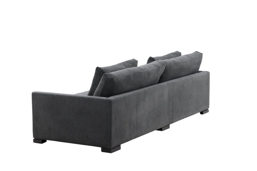 VENTURE DESIGN Durham 3 pers. sofa - mrkegr fljl og fyrretr