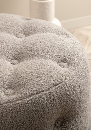 VENTURE DESIGN Benjamin puf, rund - gr bamsestof (55)