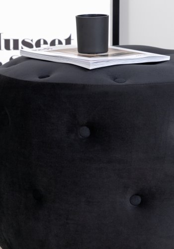 VENTURE DESIGN Benjamin puf, rund - sort fljl (55)