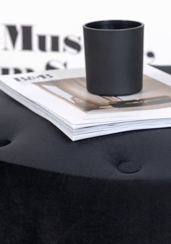 VENTURE DESIGN Benjamin puf, rund - sort fljl (55)