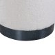 VENTURE DESIGN Benji puf, cylinder - hvid bamsestof polyester og sort stl (35)