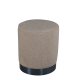 VENTURE DESIGN Benji puf, cylinder - beige bamsestof polyester og sort stl (35)