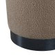 VENTURE DESIGN Benji puf, cylinder - beige bamsestof polyester og sort stl (35)