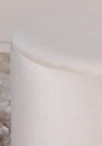 VENTURE DESIGN Benji puf, cylinder - beige fljl og sort stl (35)
