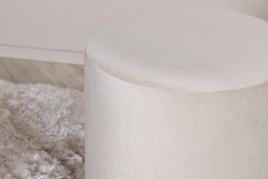 VENTURE DESIGN Benji puf, cylinder - beige fljl og sort stl (35)