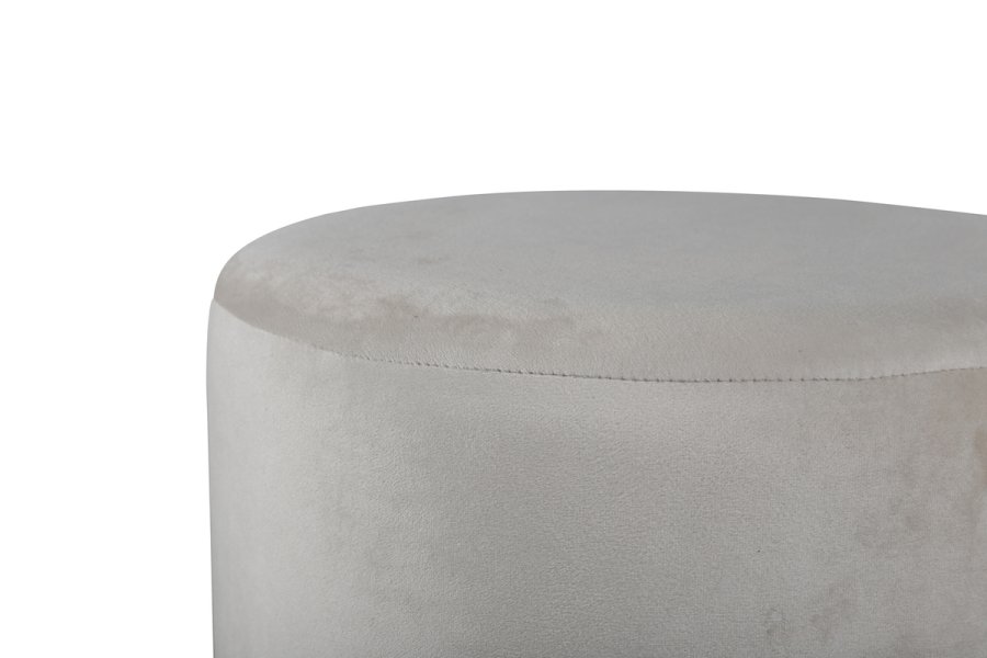 VENTURE DESIGN Benji puf, cylinder - beige fljl og sort stl (35)