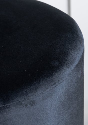 VENTURE DESIGN Benji puf, cylinder - sort fljl og messing stl (35)