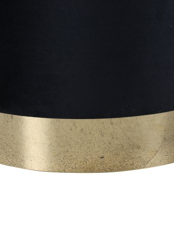 VENTURE DESIGN Benji puf, cylinder - sort fljl og messing stl (35)