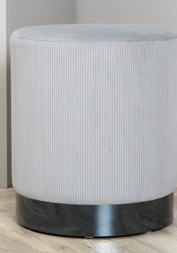 VENTURE DESIGN Benji puf, cylinder - gr fljl og sort stl (35)