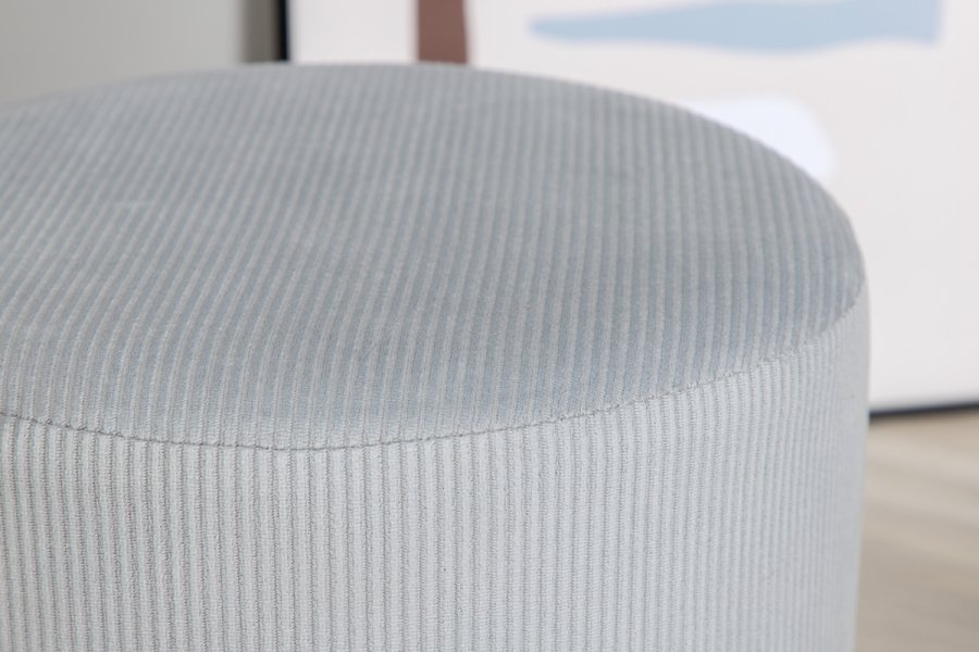 VENTURE DESIGN Benji puf, cylinder - gr fljl og sort stl (35)