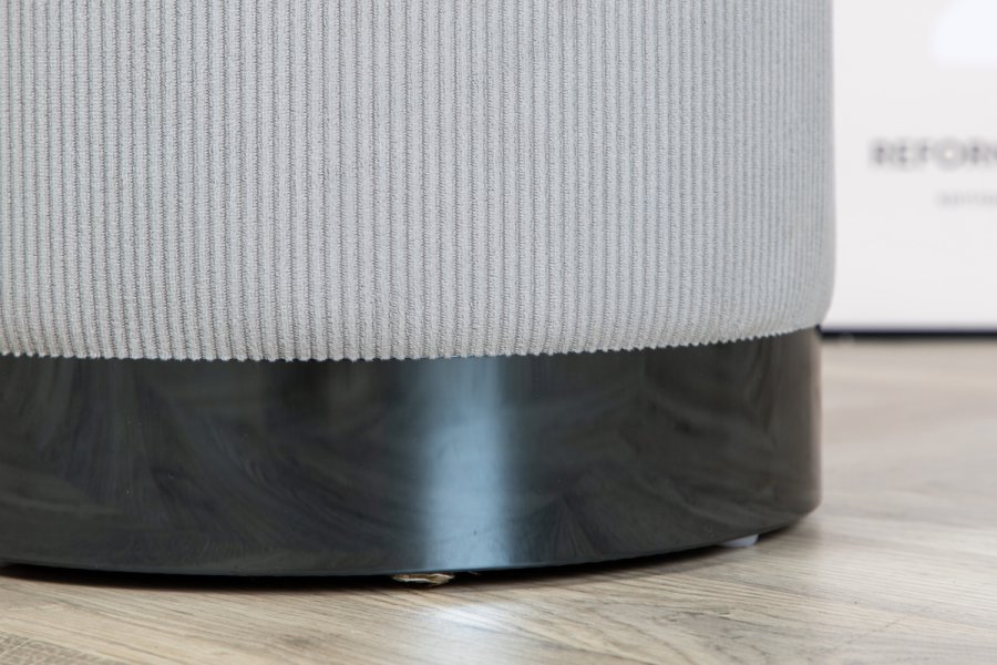 VENTURE DESIGN Benji puf, cylinder - gr fljl og sort stl (35)