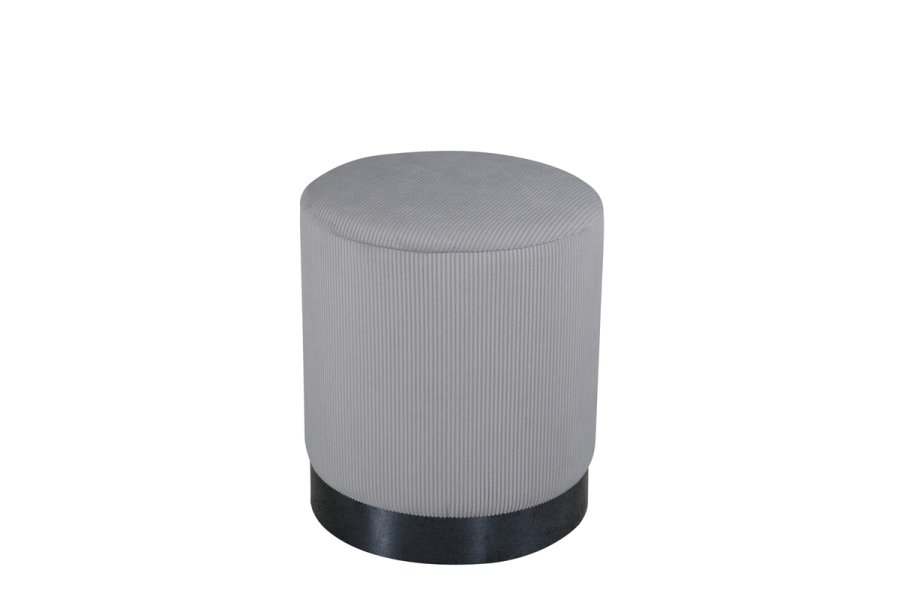 VENTURE DESIGN Benji puf, cylinder - gr fljl og sort stl (35)