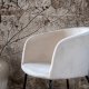 VENTURE DESIGN Berit spisebordsstol, m. armln - beige fljl og sort stl