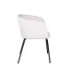 VENTURE DESIGN Berit spisebordsstol, m. armln - beige fljl og sort stl