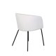 VENTURE DESIGN Berit spisebordsstol, m. armln - beige fljl og sort stl