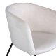 VENTURE DESIGN Berit spisebordsstol, m. armln - beige fljl og sort stl