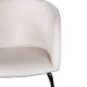 VENTURE DESIGN Berit spisebordsstol, m. armln - beige fljl og sort stl