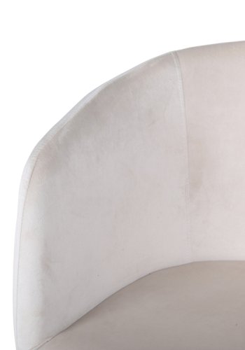 VENTURE DESIGN Berit spisebordsstol, m. armln - beige fljl og sort stl