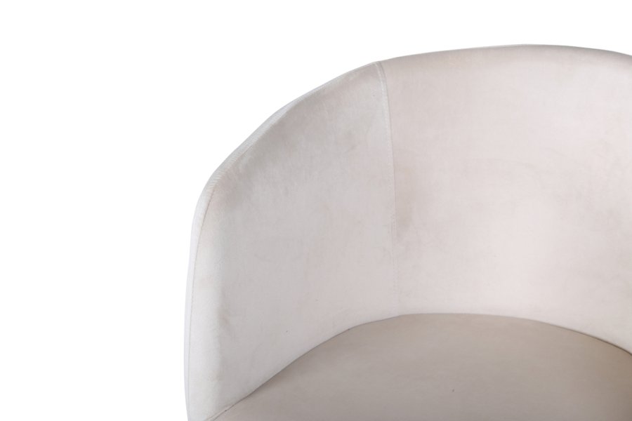 VENTURE DESIGN Berit spisebordsstol, m. armln - beige fljl og sort stl