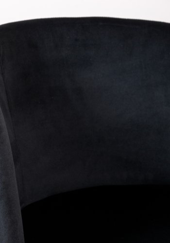 VENTURE DESIGN Berit spisebordsstol, m. armln - sort fljl og sort stl