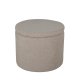 VENTURE DESIGN Dunken puf, m. opbevaring, cylinder - beige bamsestof polyester (51)