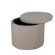 VENTURE DESIGN Dunken puf, m. opbevaring, cylinder - beige bamsestof polyester (51)