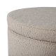VENTURE DESIGN Dunken puf, m. opbevaring, cylinder - beige bamsestof polyester (51)