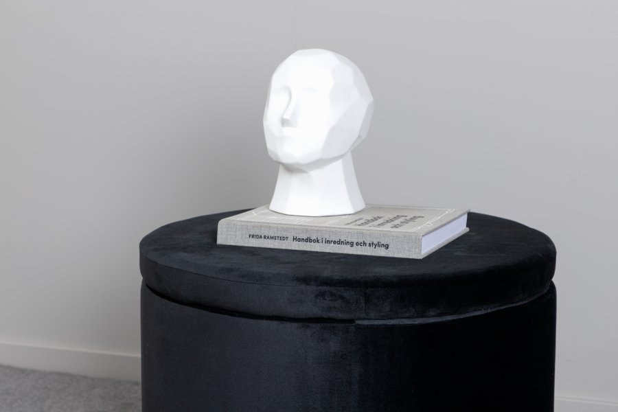 VENTURE DESIGN Dunken puf, m. opbevaring, cylinder - sort fljl (51)