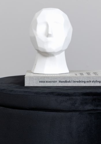 VENTURE DESIGN Dunken puf, m. opbevaring, cylinder - sort fljl (51)