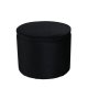 VENTURE DESIGN Dunken puf, m. opbevaring, cylinder - sort fljl (51)