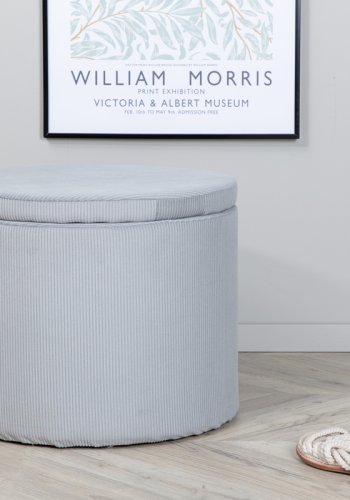 VENTURE DESIGN Dunken puf, m. opbevaring, cylinder - gr fljl (51)