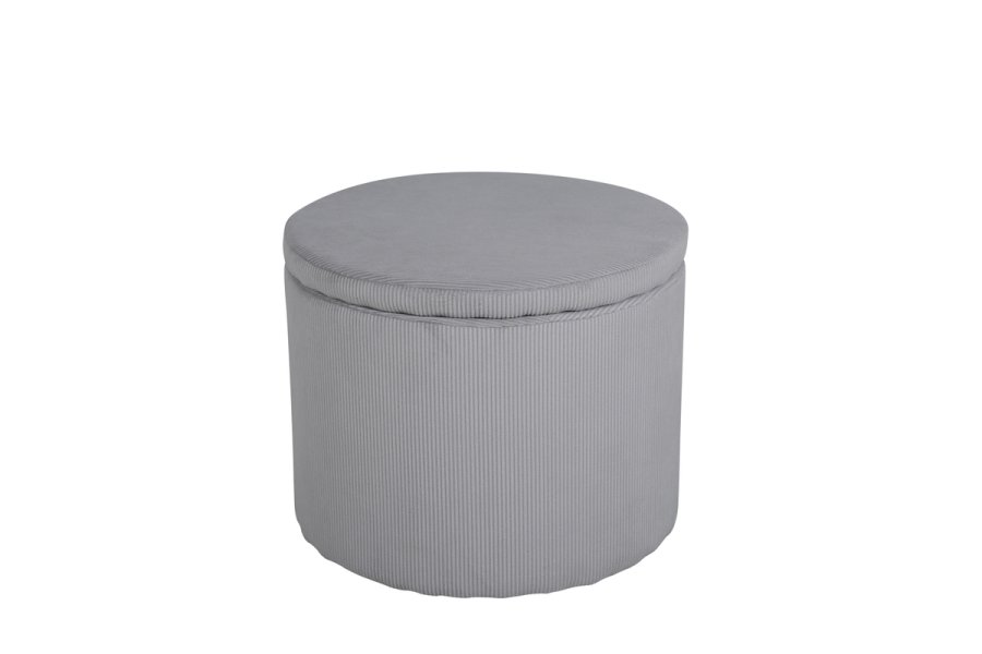 VENTURE DESIGN Dunken puf, m. opbevaring, cylinder - gr fljl (51)