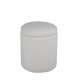 VENTURE DESIGN Limpen puf, m. opbevaring, cylinder - hvid bamsestof polyester (32)