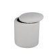 VENTURE DESIGN Limpen puf, m. opbevaring, cylinder - hvid bamsestof polyester (32)