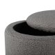 VENTURE DESIGN Limpen puf, m. opbevaring, cylinder - gr bamsestof polyester (32)