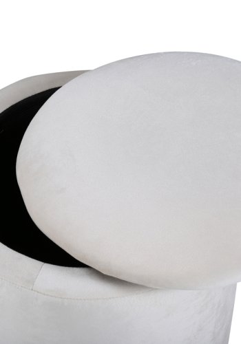 VENTURE DESIGN Limpen puf, m. opbevaring, cylinder - beige fljl (32)