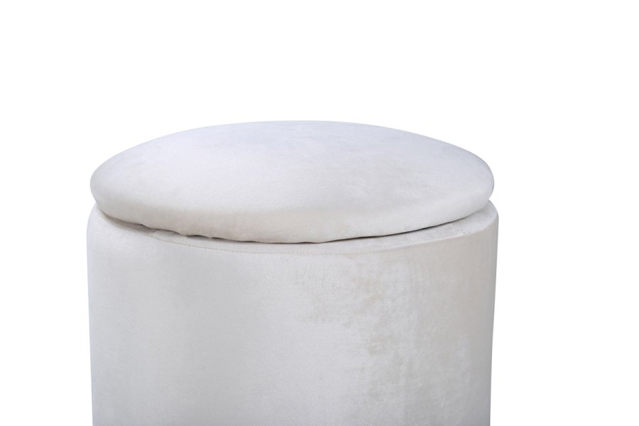 VENTURE DESIGN Limpen puf, m. opbevaring, cylinder - beige fljl (32)