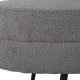 VENTURE DESIGN Otto puf, oval - gr bamsestof polyester og sort stl (100x40)