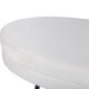 VENTURE DESIGN Otto puf, oval - beige fljl og sort stl (100x40)