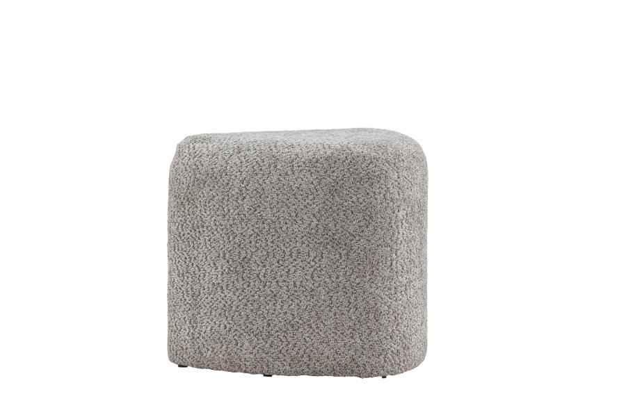 VENTURE DESIGN Peg puf, rund - gr bouclé (46)