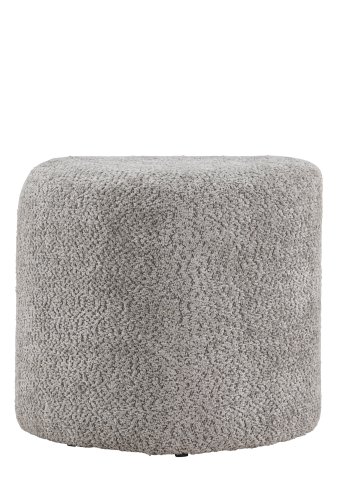 VENTURE DESIGN Peg puf, rund - gr bouclé (46)