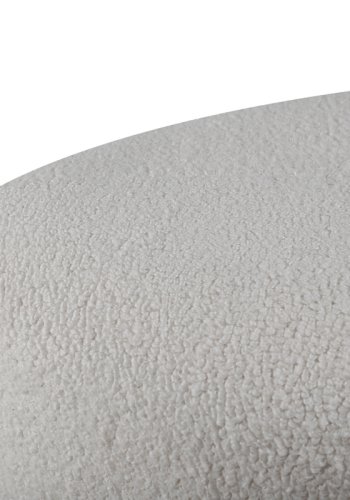 VENTURE DESIGN Peg puf, trekantet - hvid bamsestof polyester