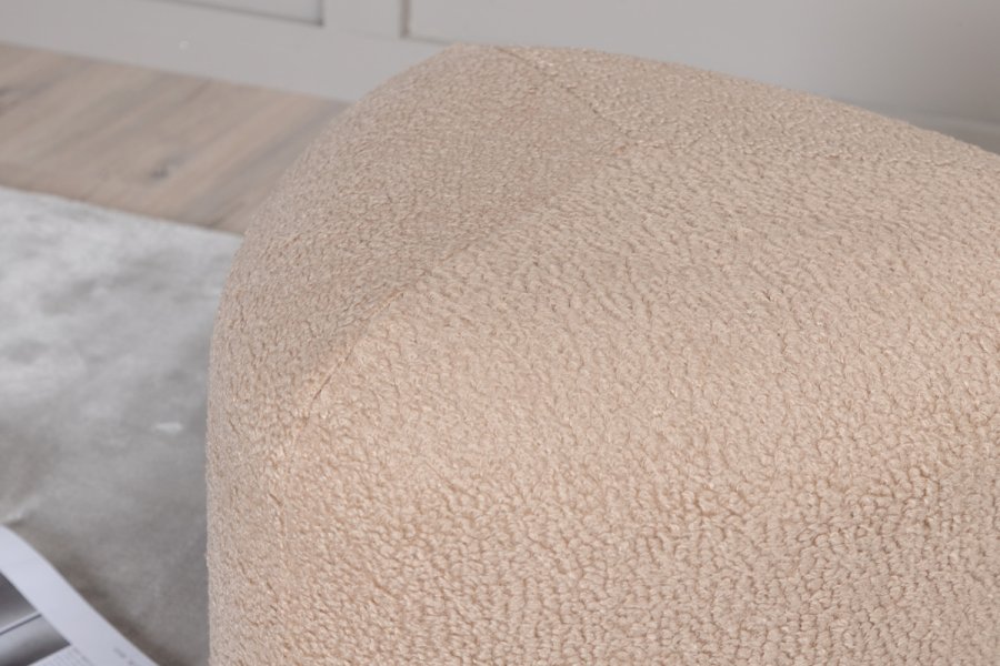 VENTURE DESIGN Peg puf, trekantet - beige bamsestof polyester