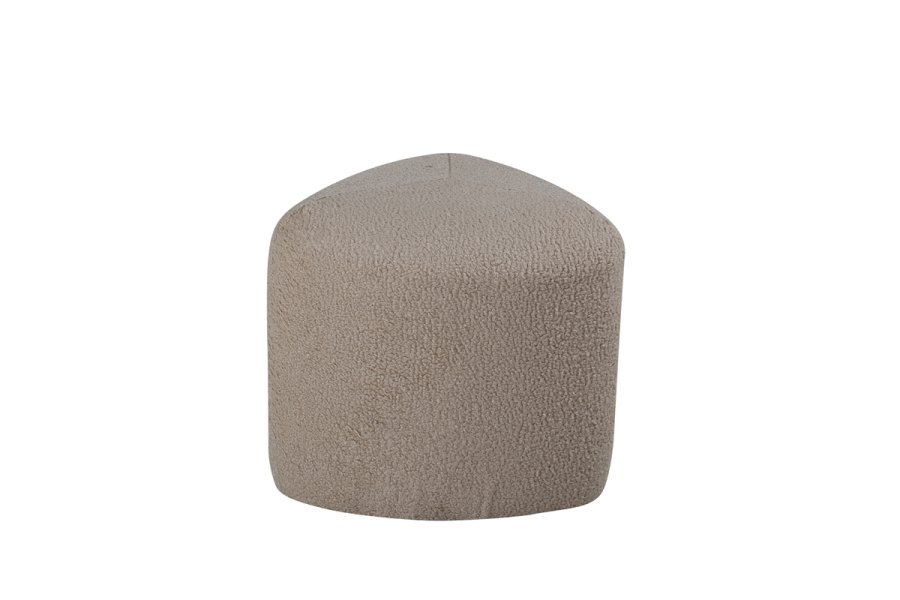 VENTURE DESIGN Peg puf, trekantet - beige bamsestof polyester