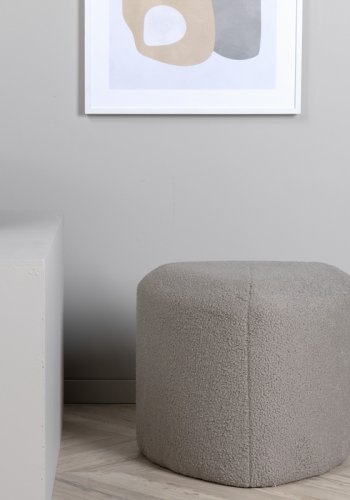 VENTURE DESIGN Peg puf, trekantet - gr bamsestof polyester