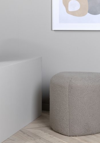 VENTURE DESIGN Peg puf, trekantet - gr bamsestof polyester