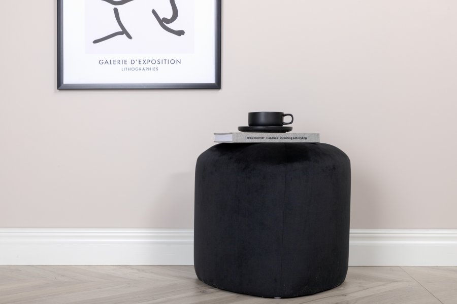 VENTURE DESIGN Peg puf, trekantet - sort fljl