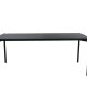 VENTURE DESIGN Pelle spisebord, rektangulr - sort finér og sort stl (190x90)